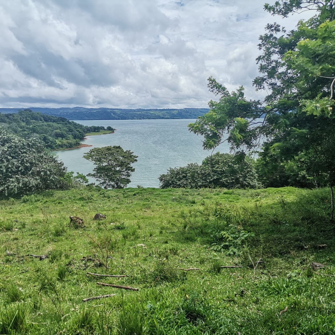 Large, Lake and Volcano View Parcel with Modest Tico Home and LAKE ACCESS 